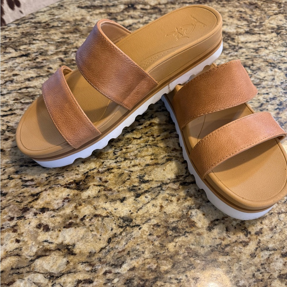 Reef Women's Brown Slide Sandals